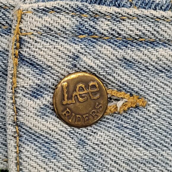 Vintage 60s Lee Riders Denim Jacket Medium 22x26 Faded Medium-Wash - Picture 11 of 13